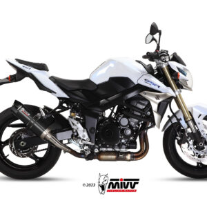 Mivv Slip-On GP black con tapa carbono Suzuki GSR 750 2011-16