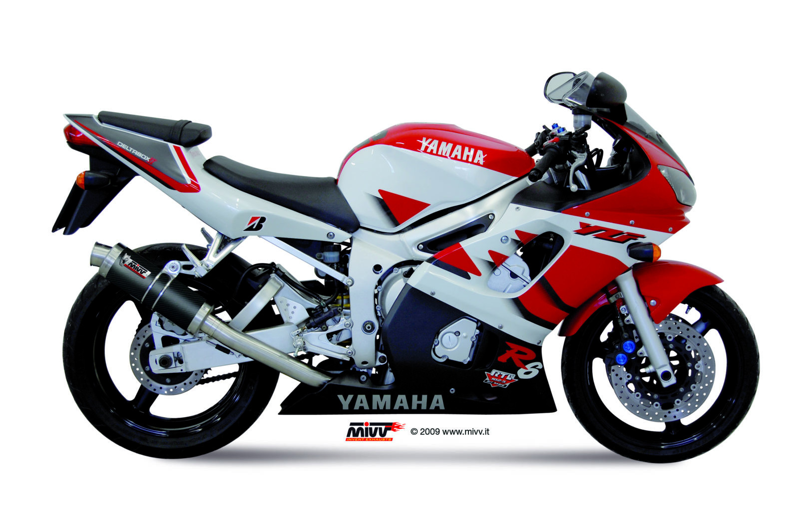 Mivv Slip-On Oval St. Steel Yamaha FZS 600 Fazer 1998-03