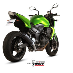 Mivv Slip-On GP black con tapa carbono Kawasaki Z750 2004-06