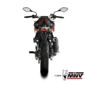 Mivv Full system 2x1 Oval Titanio con tapa carbono Kawasaki Ninja 650 / Z650 24-25 (2 sondas lambda)