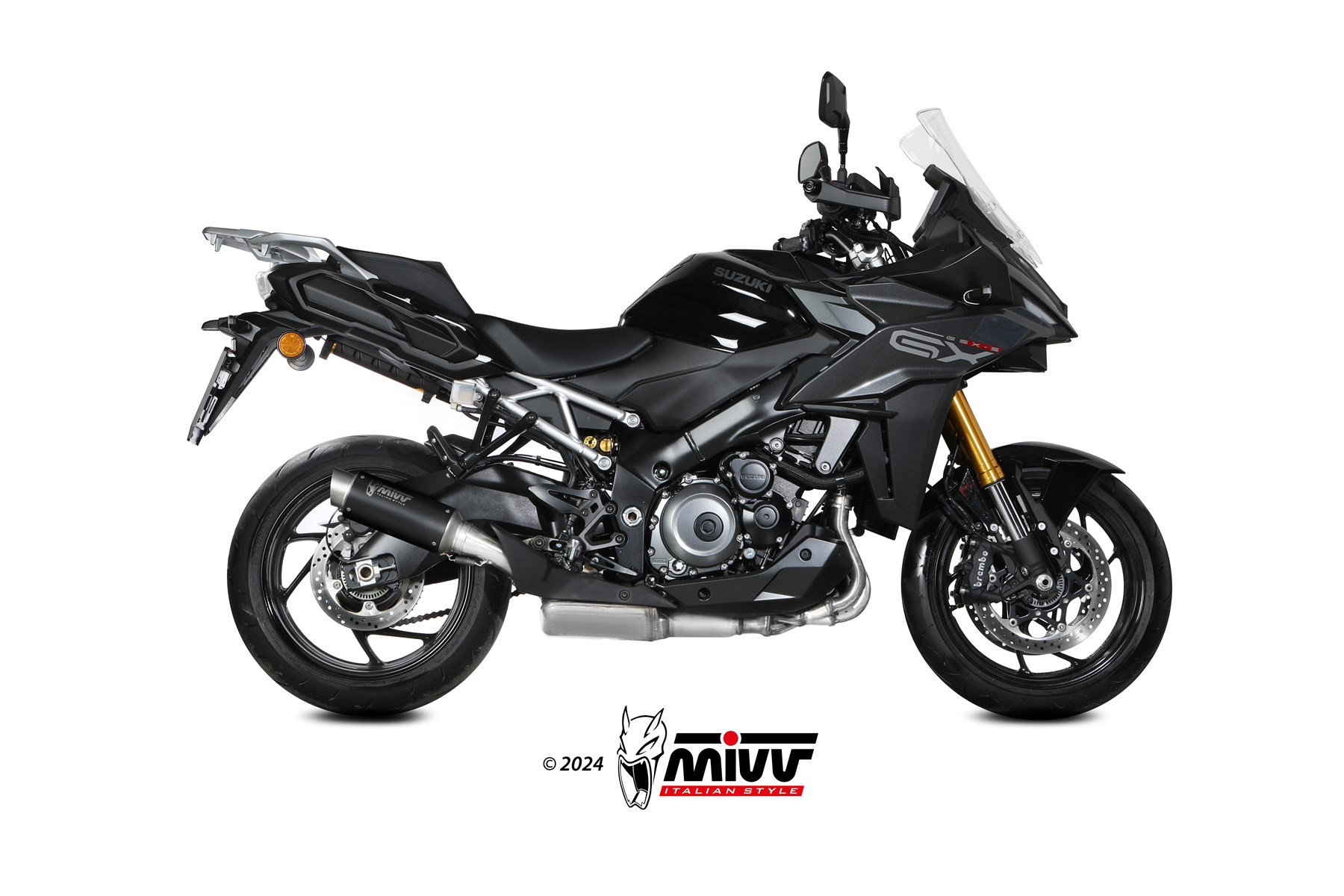 Mivv Slip-On GPpro Black Suzuki GSX-S 1000 GX 2024-25