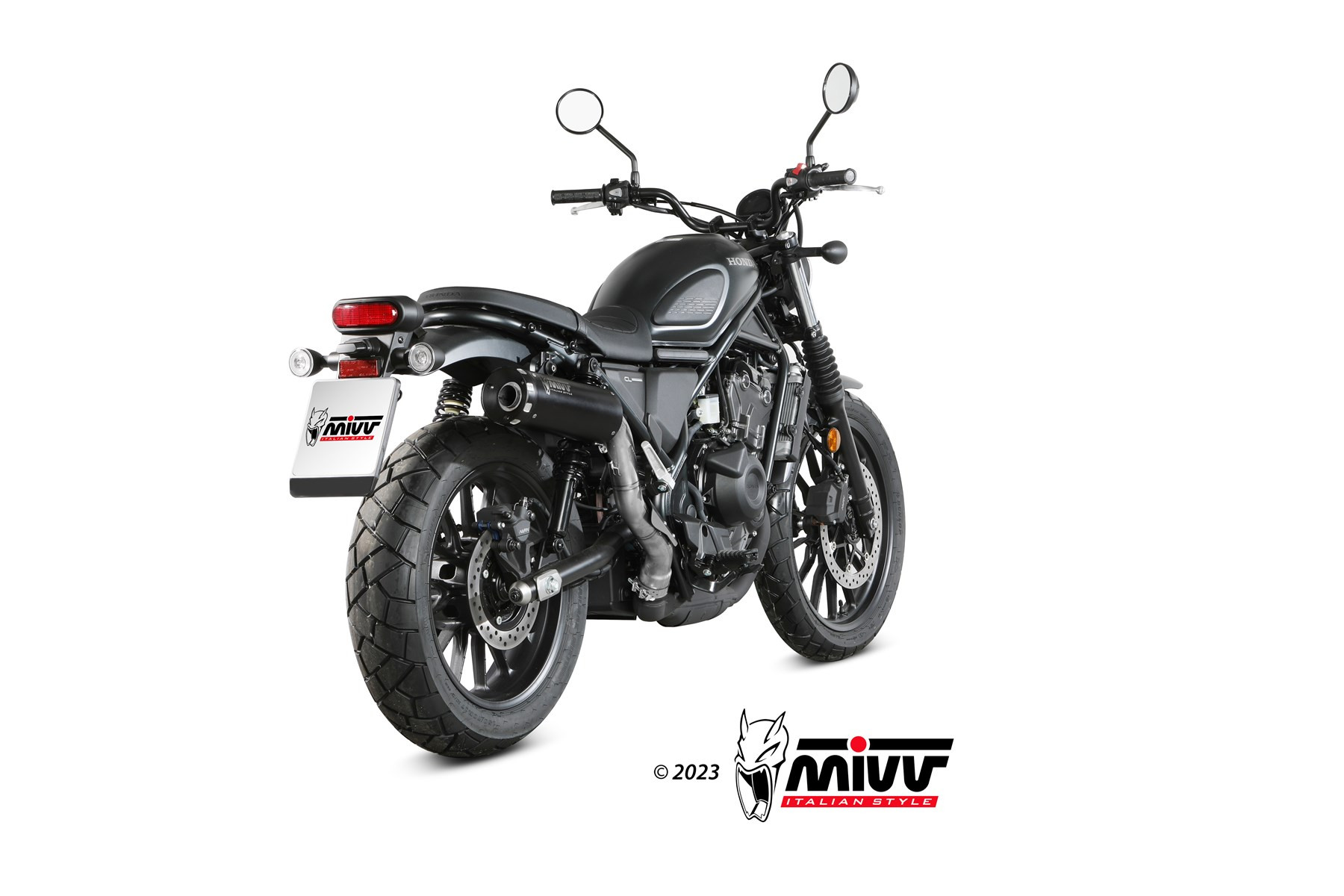 Mivv Slip-On HR-1 Black Honda CL 500 2023-24