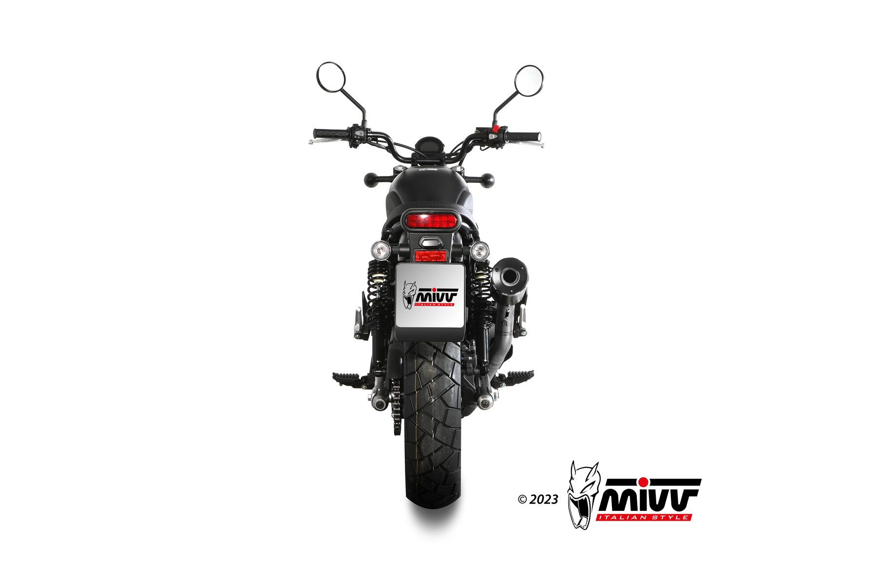 Mivv Slip-On HR-1 Black Honda CL 500 2023-24