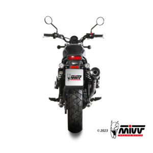 Mivv Slip-On OVAL Titanium con tapa en carbono Honda NT 1100 2022-24