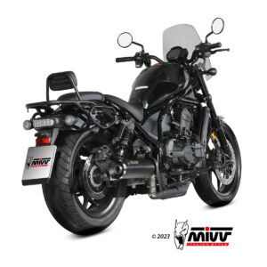 Mivv Slip-On HR-1 Black Honda CMX 1100 Rebel 2022-24