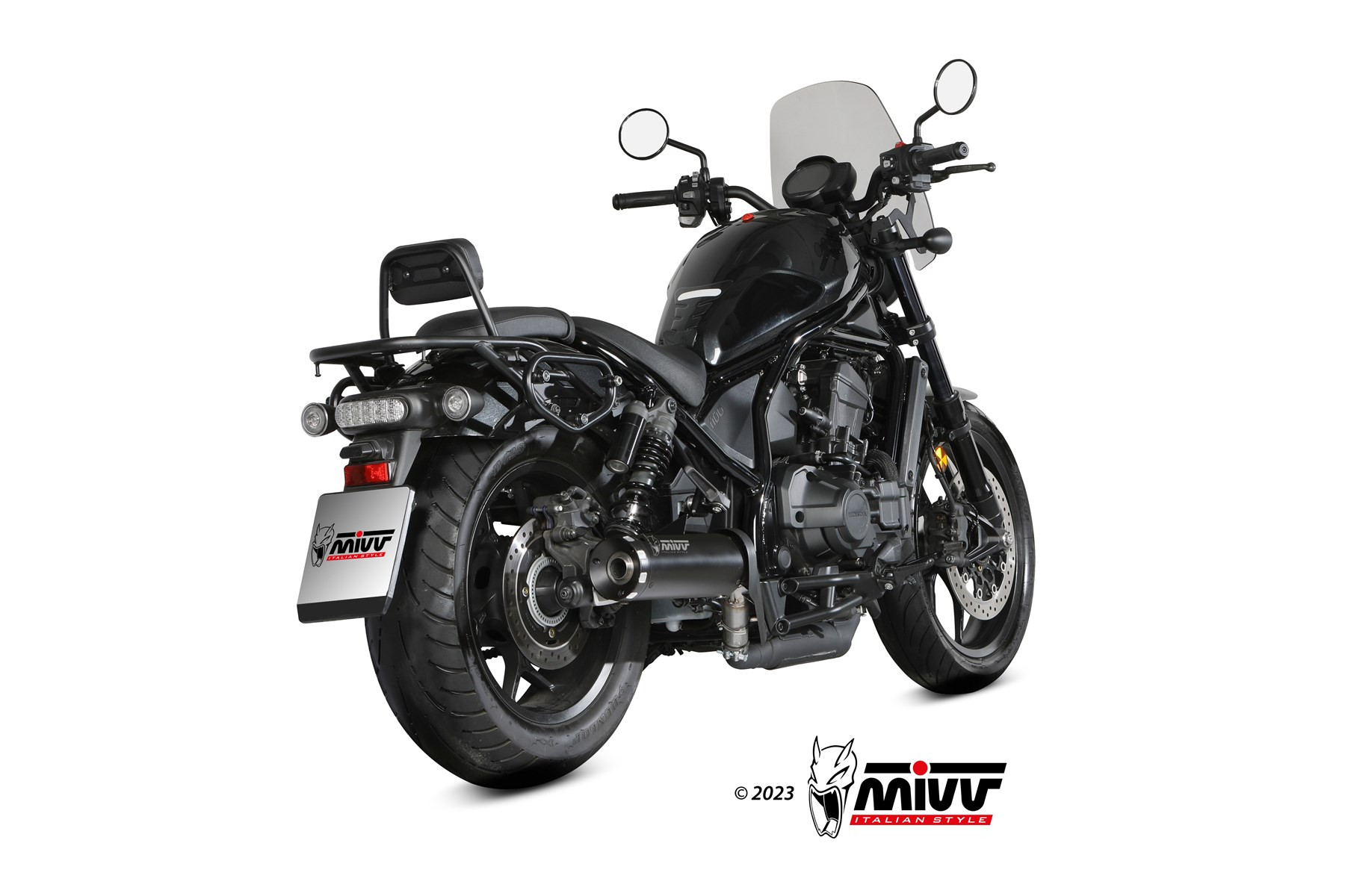 Mivv Full system 1x1 GP carbon con tapa carbono Yamaha YZF R125 2008-13