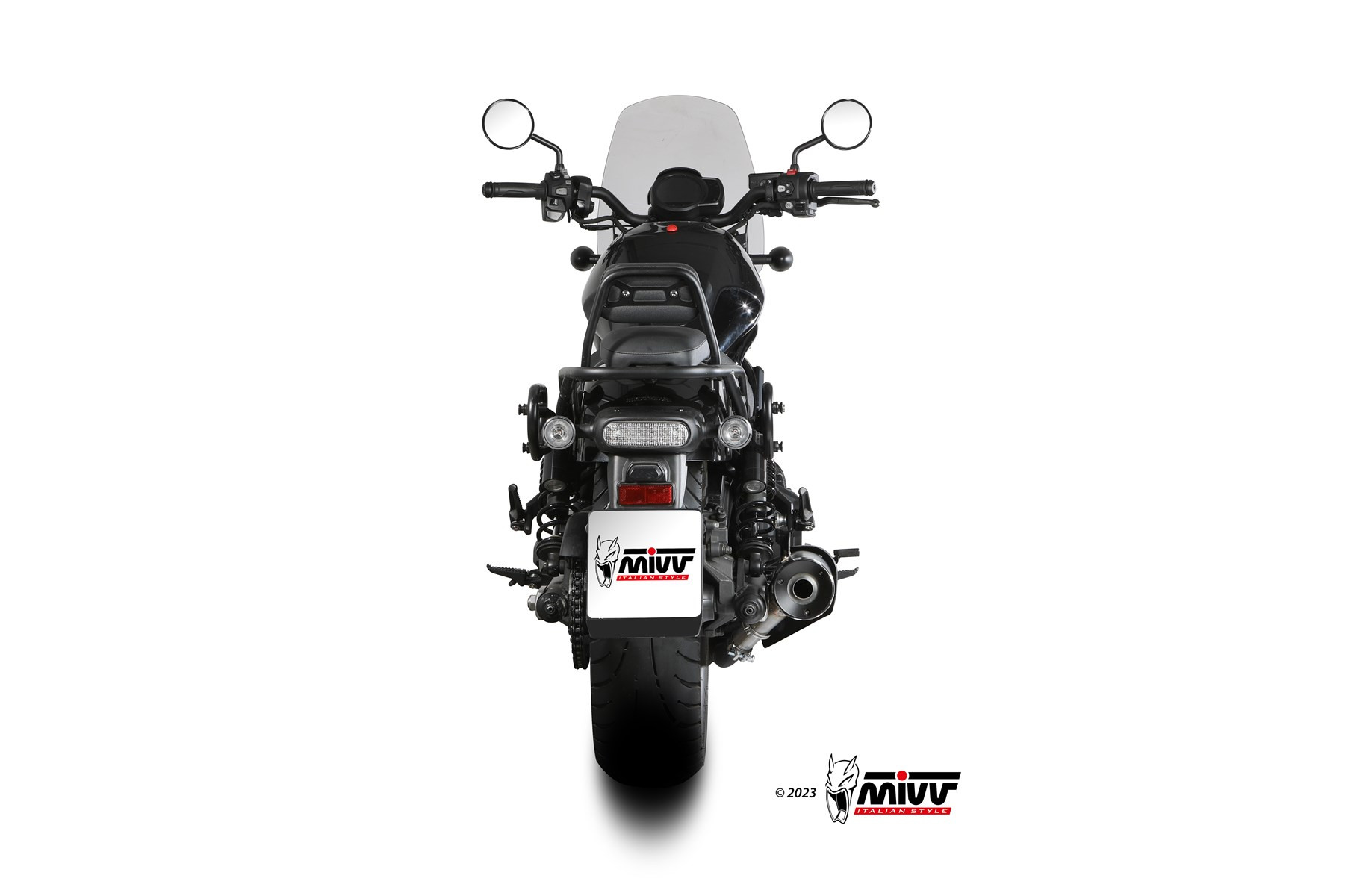 Mivv Full system 1x1 GP carbon con tapa carbono Yamaha YZF R125 2008-13