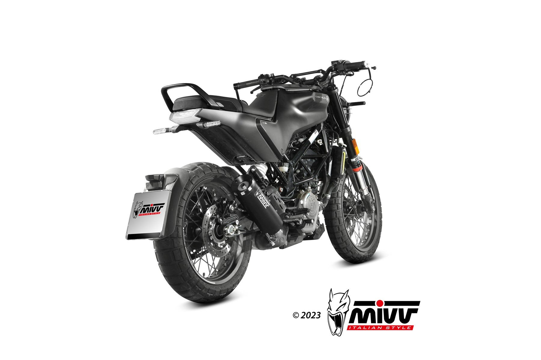 Mivv Slip-On HR-1 Black con tapa en carbono larga Honda CMX 1100 Rebel 2022-24