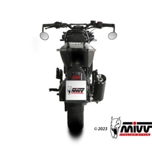 Mivv Slip-On HR-1 Black con tapa en carbono larga Honda CMX 1100 Rebel 2022-24