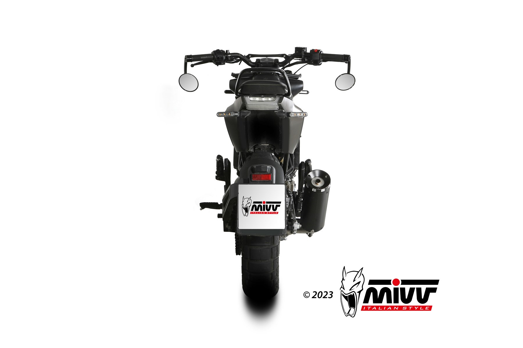 Mivv Slip-On HR-1 Black con tapa en carbono larga Honda CMX 1100 Rebel 2022-24