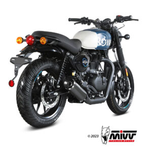Mivv Slip-On HR-1 Black Royal Enfield HNTR 350 2022-24