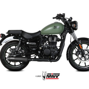 Mivv Slip-On HR-1 Black Royal Enfield Meteor 350 2021-24