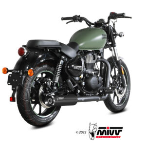 Mivv Slip-On HR-1 Black Royal Enfield Meteor 350 2021-24