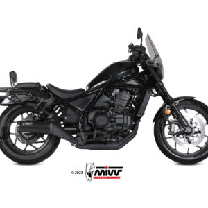 Mivv Slip-On HR-1 Black con tapa en carbono Honda CMX 1100 Rebel 2022-24