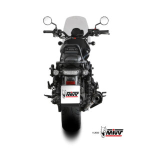 Mivv Slip-On HR-1 Black con tapa en carbono Honda CMX 1100 Rebel 2022-24