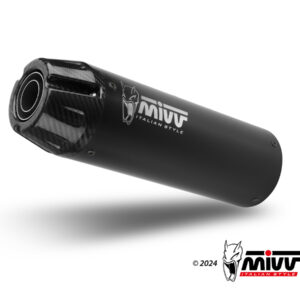 Mivv Slip-On HR-1 Black con tapa en carbono larga Honda CMX 1100 Rebel 2022-24