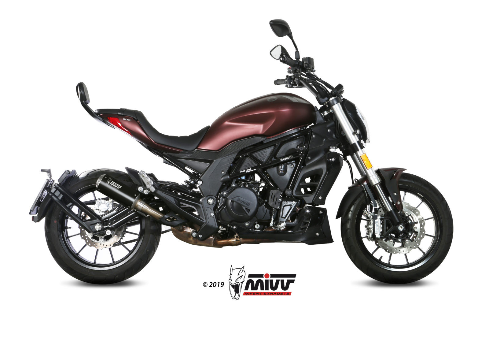 Mivv Slip-On Mk3 Black Benelli 502C 2019-24