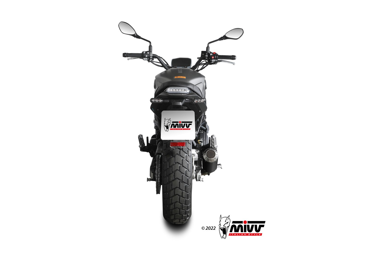 Mivv Slip-On Mk3 Black Benelli Leoncino 800 2022-24