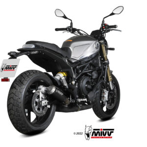 Mivv Slip-On X-M1 Black Benelli Leoncino 800 2022-24
