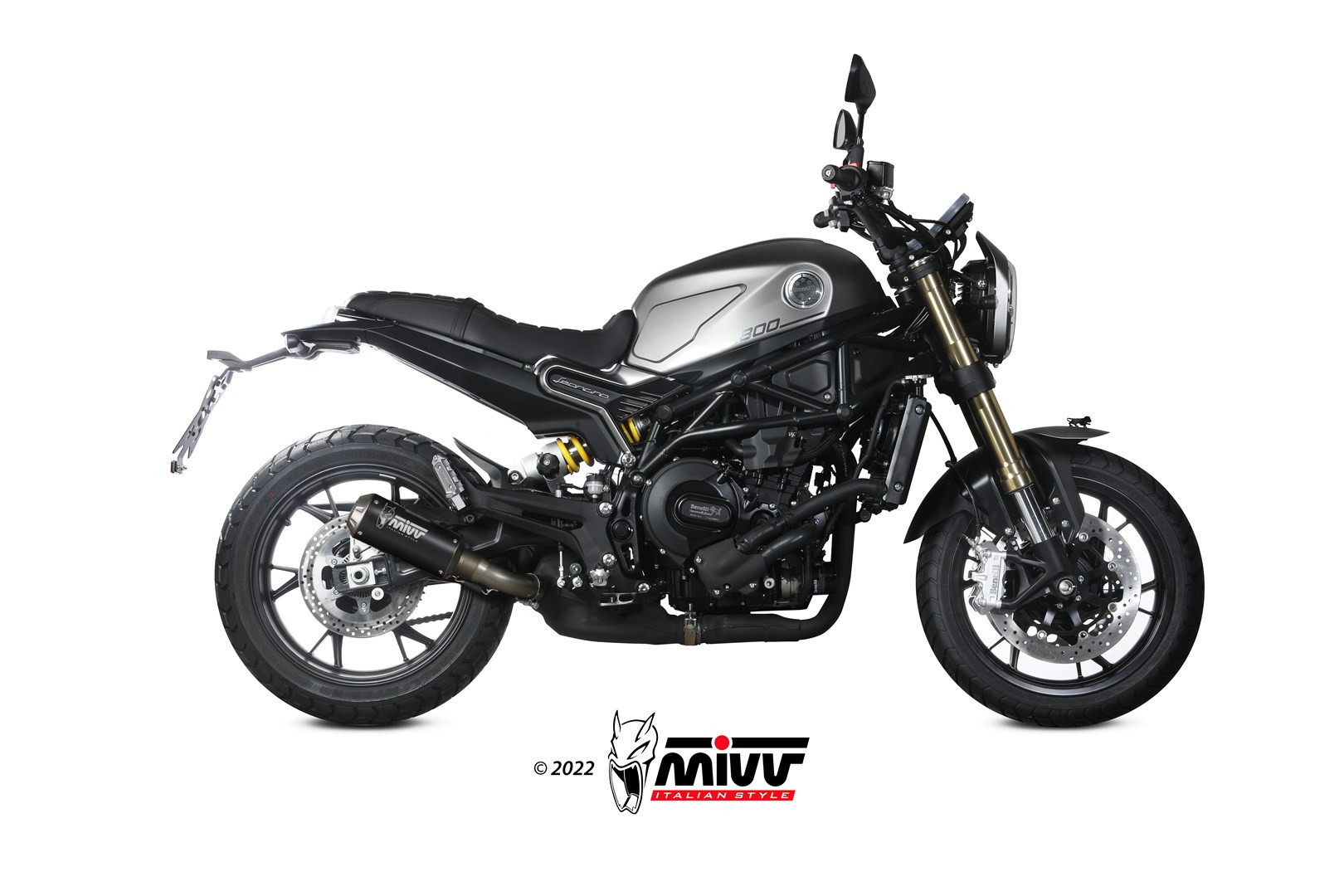 Mivv Slip-On Mk3 Black Benelli Leoncino 800 2022-24