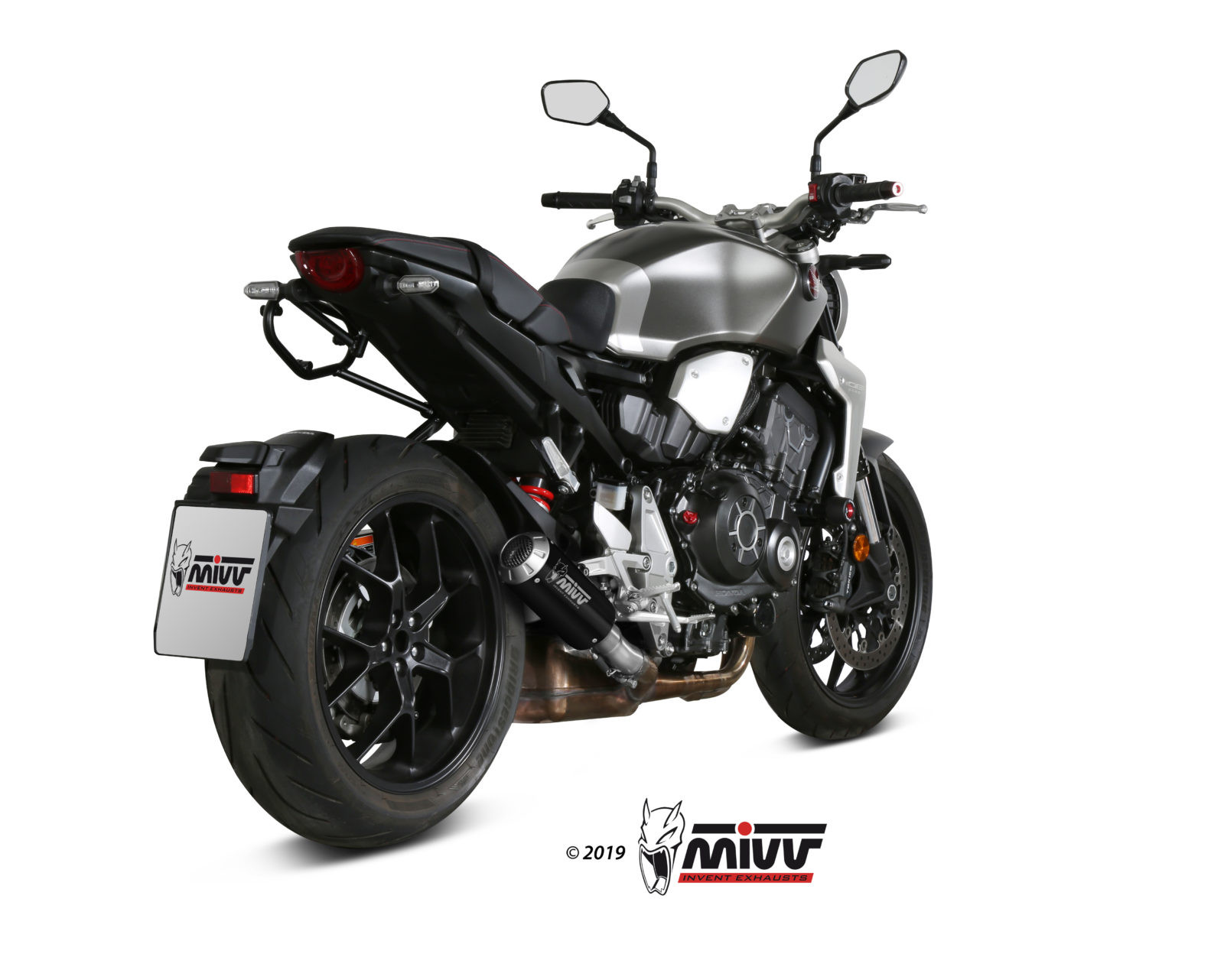 Mivv Slip-On Mk3 Black Honda CB 1000 R 2018-25