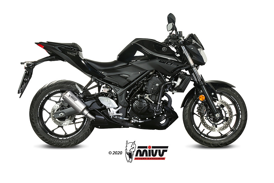 Mivv Slip-On Mk3 St. Steel Yamaha MT-03 2016-25