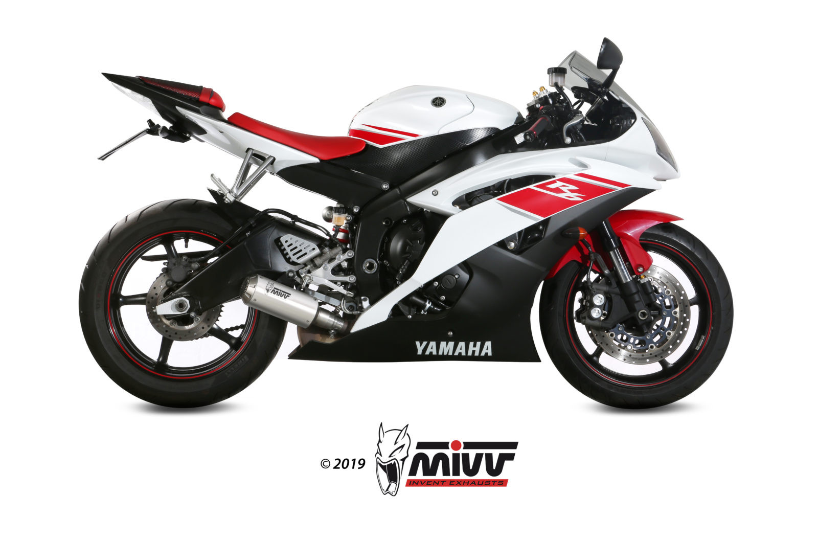 Mivv Slip-On Mk3 carbono Yamaha YZF 600 R6 2006-16