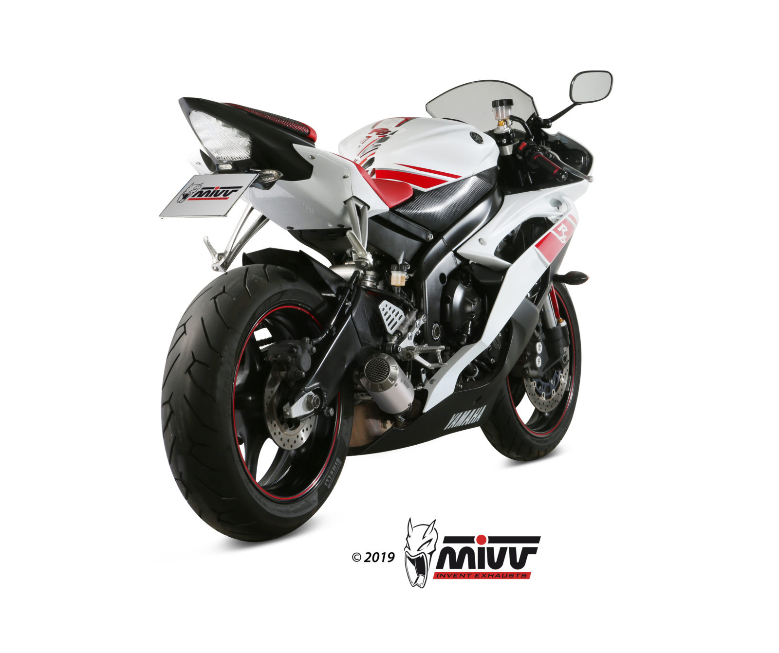 Mivv Slip-On Mk3 carbono Yamaha YZF 600 R6 2006-16