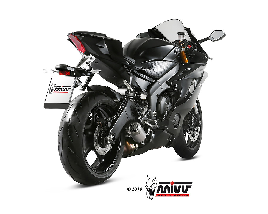 Mivv Slip-On Mk3 carbono Yamaha YZF 600 R6 2017-21