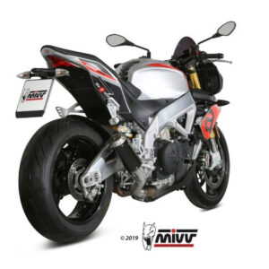 Mivv Slip-On Mk3 black Aprilia Tuono V4 1100 2018-20