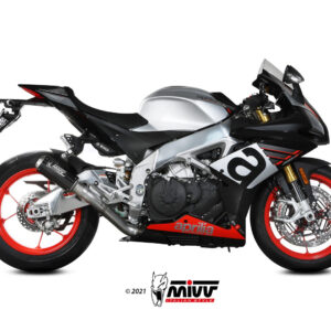 Mivv Slip-On Mk3 carbono Aprilia RSV4 2017-20