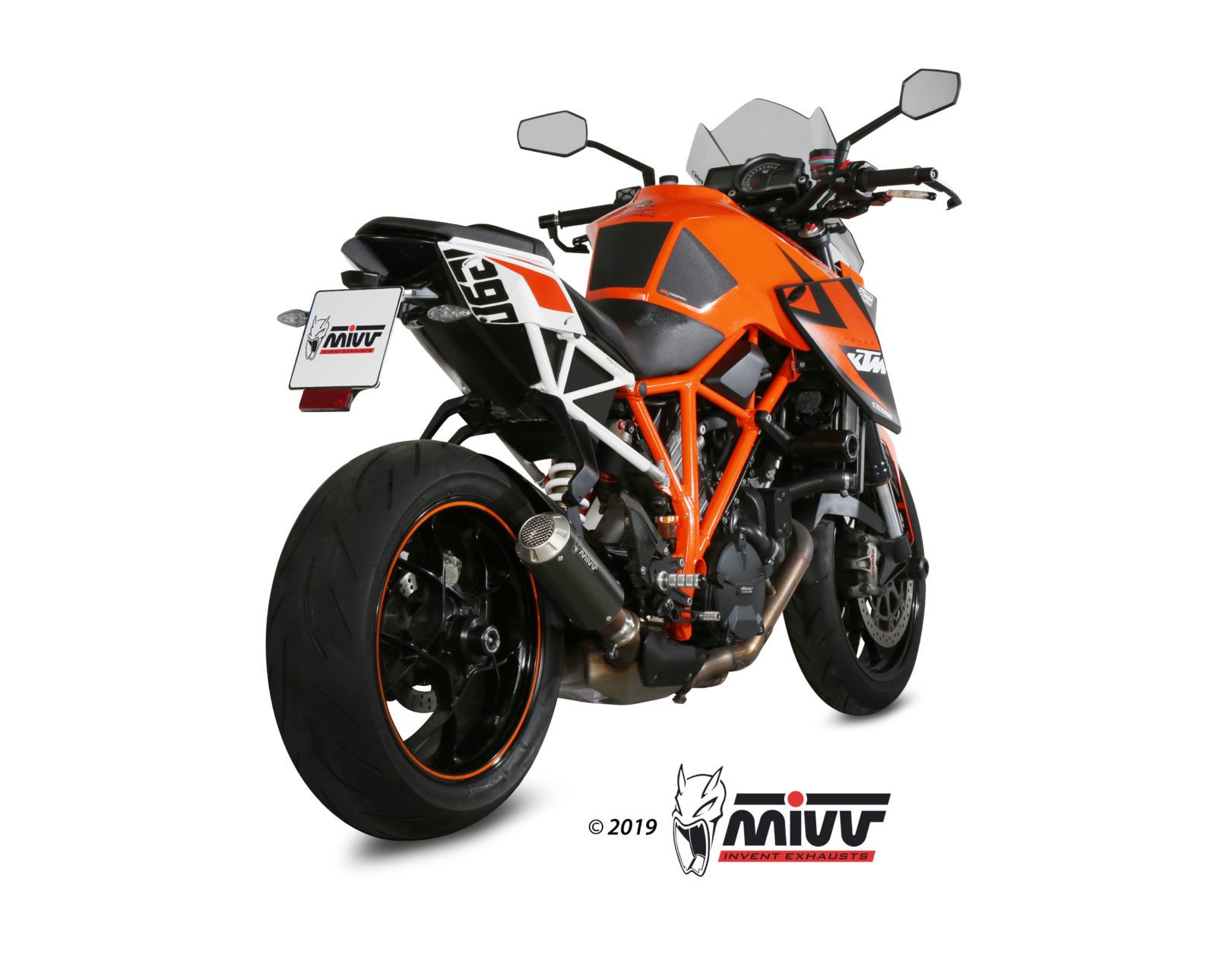 Mivv Slip-On Mk3 carbono KTM 1290 Superduke 2014-19