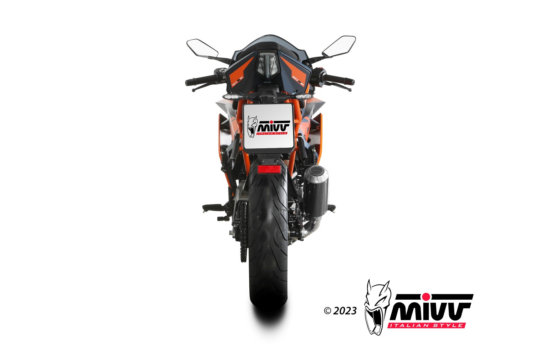 Mivv Slip-On Mk3 carbono KTM RC 390 2021-25
