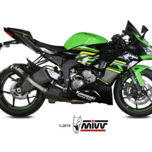 Mivv Slip-On Mk3 carbono Kawasaki ZX-6 R 636 2019-25