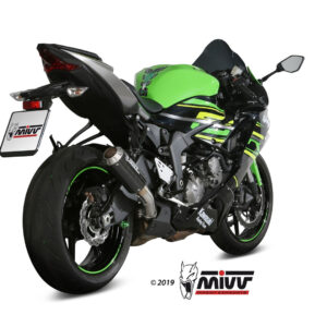 Mivv Slip-On Mk3 carbono Kawasaki ZX-6 R 636 2019-25