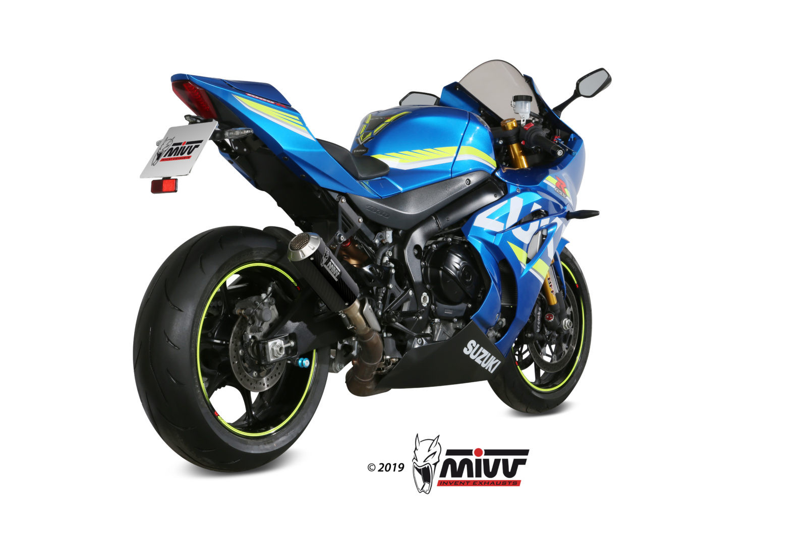 Mivv Slip-On Mk3 carbono Suzuki GSX-R 1000 2017-20