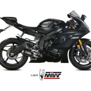 Mivv Slip-On Suono black con tapa carbono Yamaha YZF 600 R6 2017-21