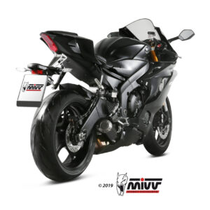 Mivv Slip-On Suono black con tapa carbono Yamaha YZF 600 R6 2017-21