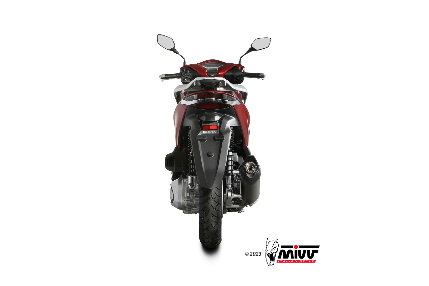 Mivv Slip-On Mover Black Honda ADV 350 2022-24