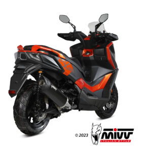 Mivv Slip-On Mover Black Kymco DTX 360 350 2023-24