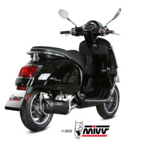 Mivv Slip-On Mover Black Piaggio Vespa GTS 300 2021-24