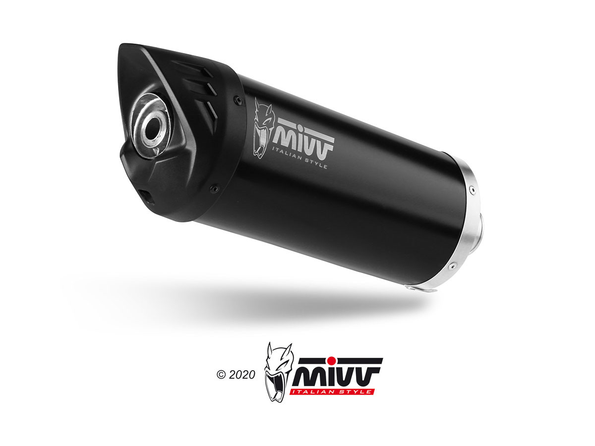 Mivv Slip-On Mover Black Piaggio Vespa GTS 300 2021-24
