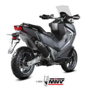 Mivv Slip-On OVAL Black con Tapa de Carbono SYM ADXTG 400 2025