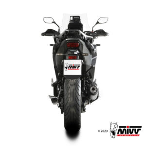 Mivv Slip-On OVAL Titanium con tapa en carbono Honda NT 1100 2022-24