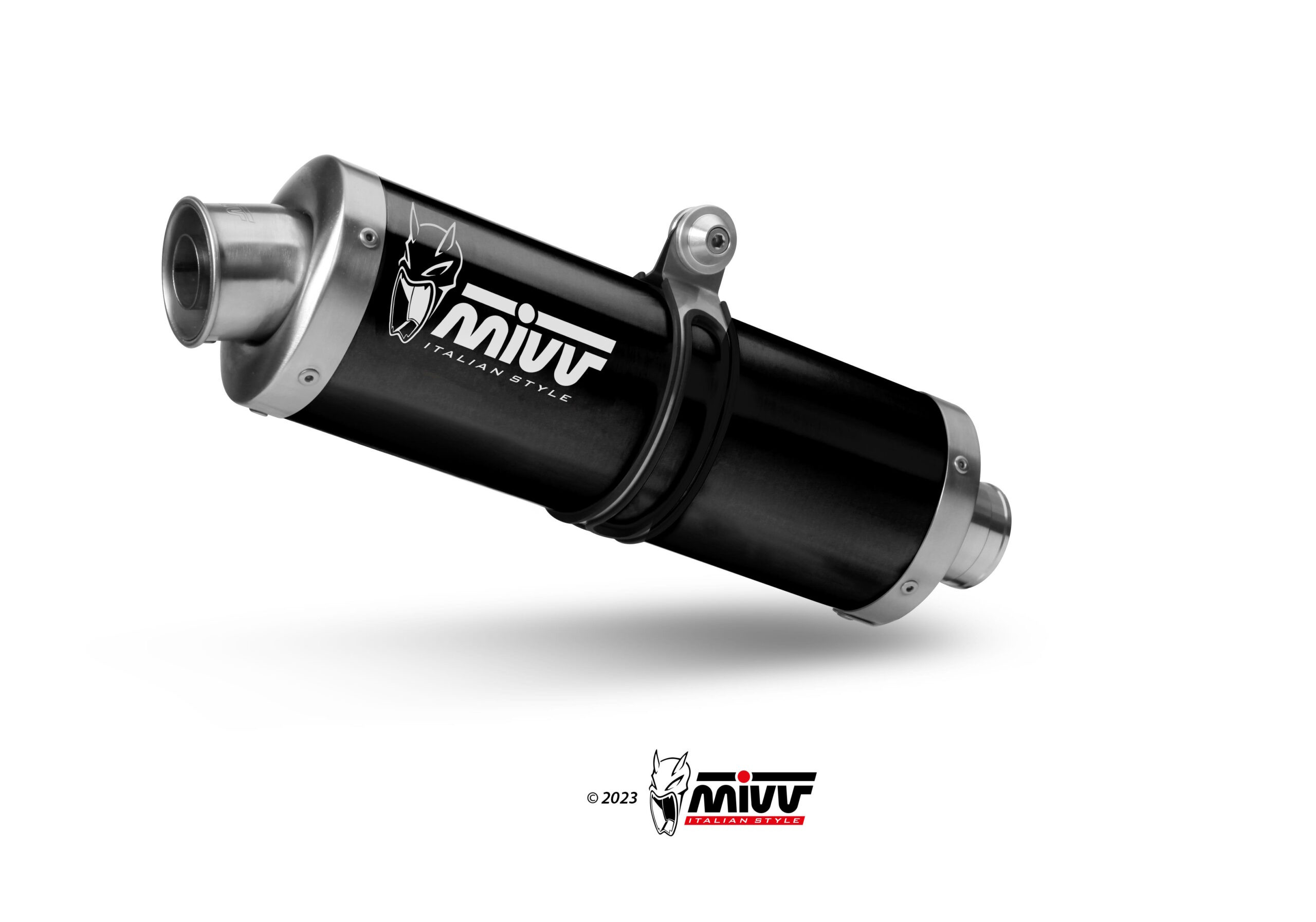 Mivv Slip-On Oval Black Honda XL750 Transalp 2023-25