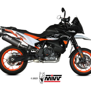 Mivv Slip-On Oval Black con tapa carbono KTM 890 SMT 2023-25