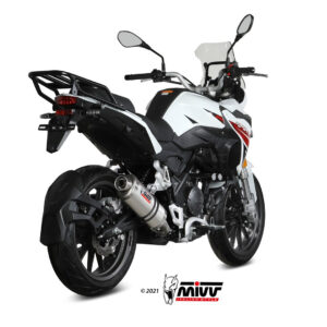 Mivv Slip-On Oval St. Steel Benelli TRK 251 2019-25