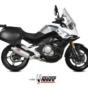 Mivv Slip-On Oval St. Steel CF Moto 650MT 2021-24