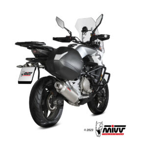 Mivv Slip-On Oval St. Steel CF Moto 650MT 2021-24