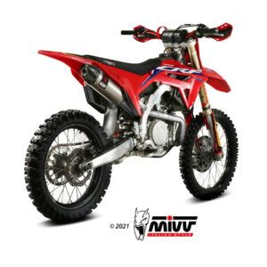 Mivv Slip-On Oval Titanium Honda CRF 450 2021-24